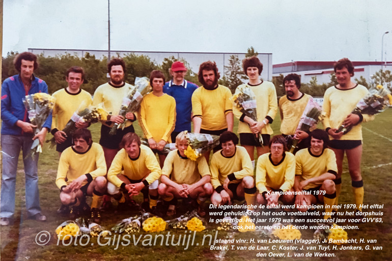 Kampioen GVV63 4 1979 1